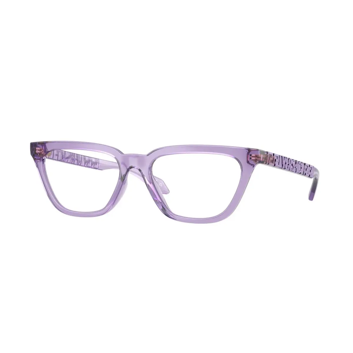 VE 3352 U Transparent Lilac 5451 Size 53 Eyeglasses by Versace