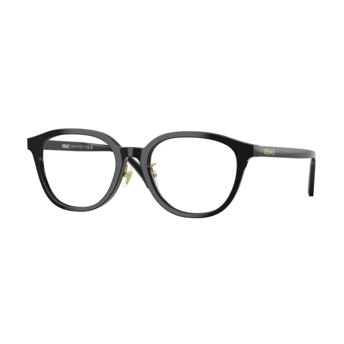 VE 3379 D Black Demo Lens GB1 Size 53 Eyeglasses by Versace