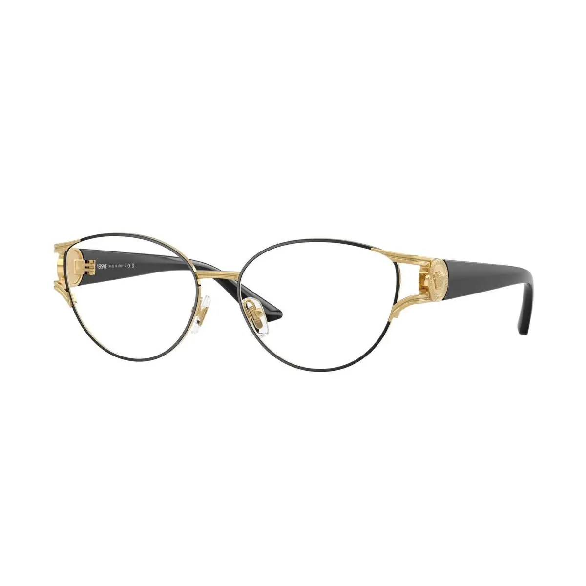 VE 1309 Gold/matte Black / Demo Lens 1436 Size 54 Eyeglasses by Versace
