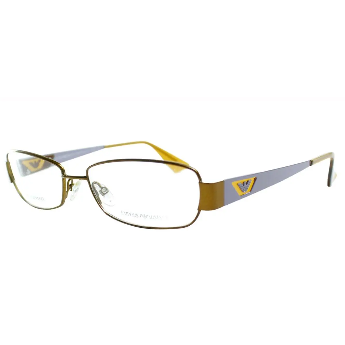 EA 9669 Utr Bronze Metal Rectangle Eyeglasses 54mm by Emporio Armani