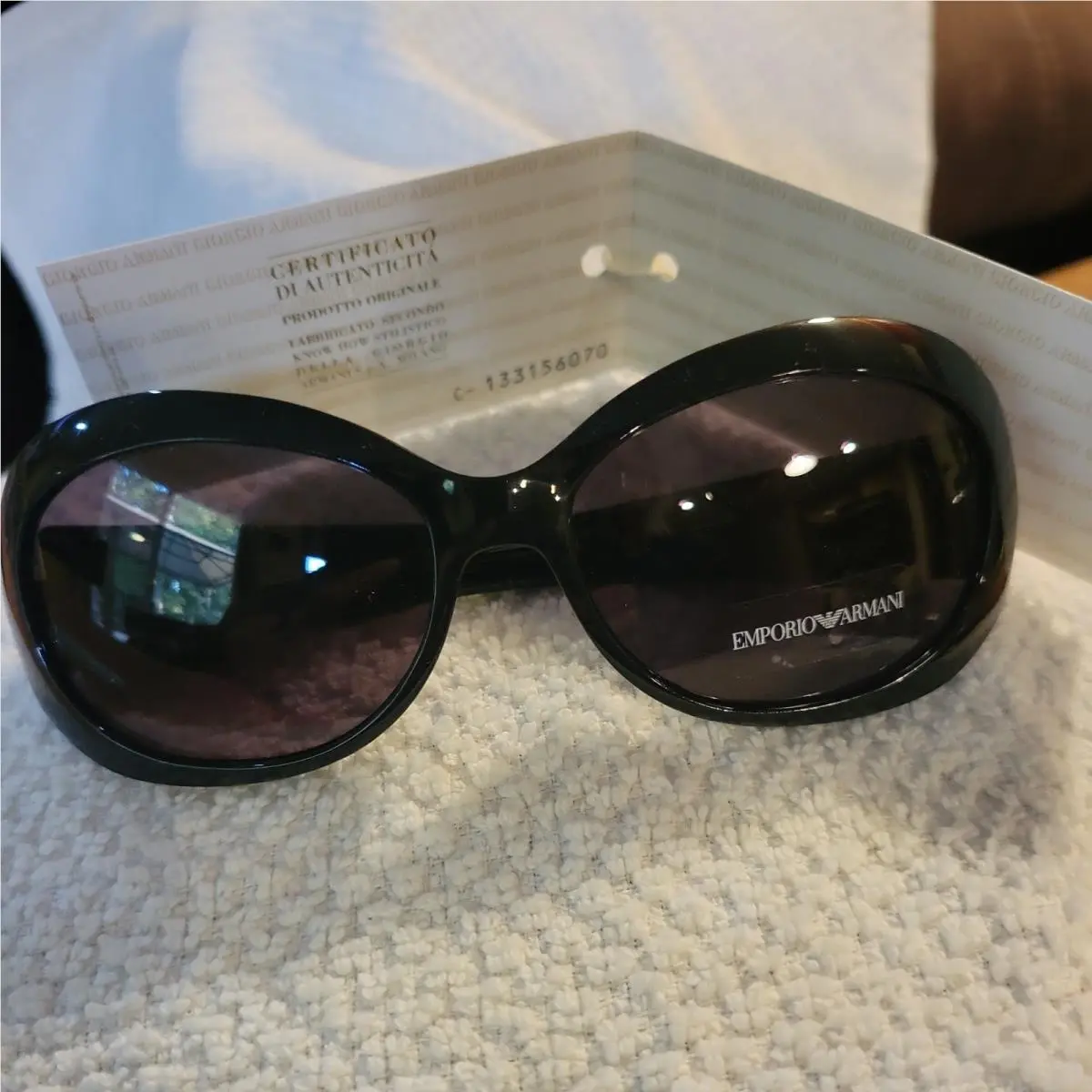Emporio Armani Black Women’s Oversized Sunglasses Coa