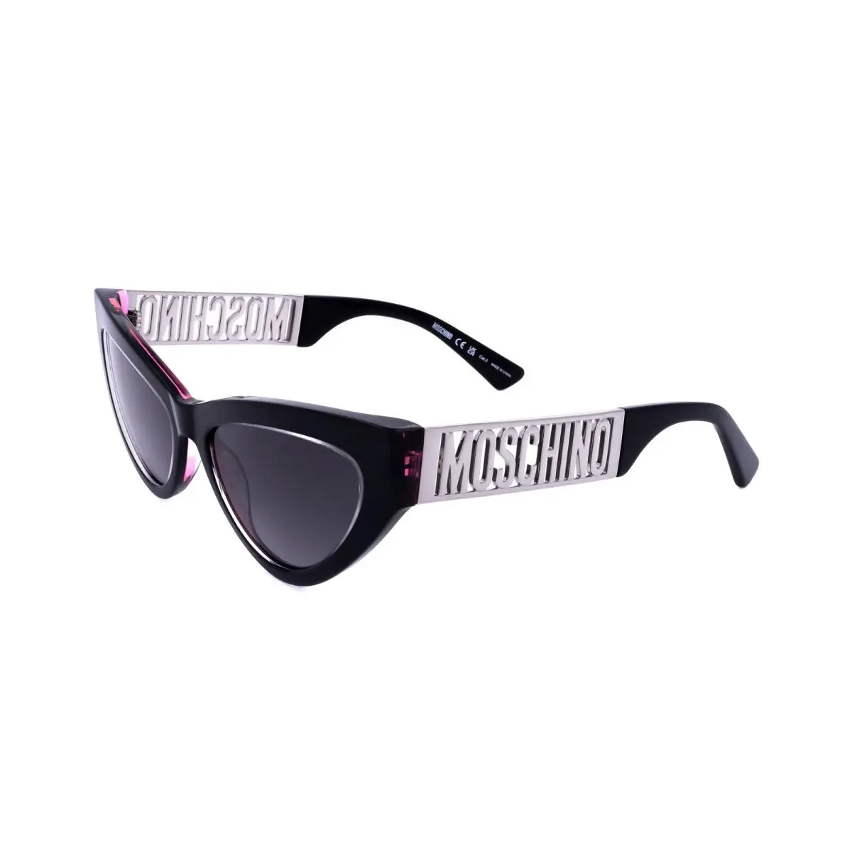 Women`s 55 mm Metalized Grey Sunglasses MOS170-S-4WC-55 by Moschino