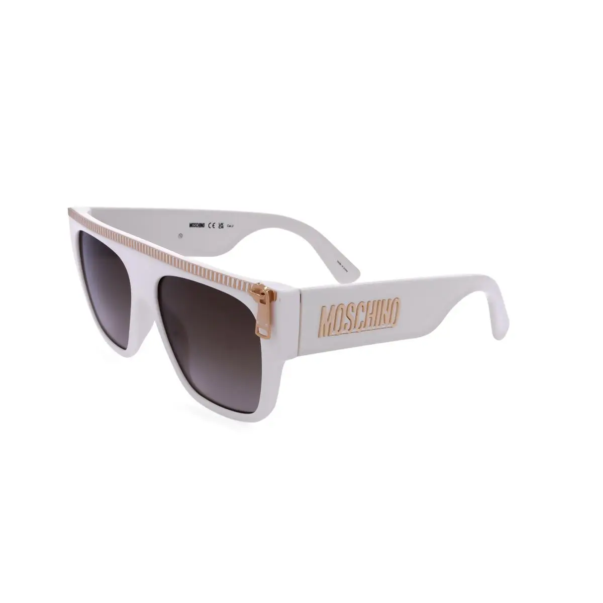 Unisex 56 mm Ivory Sunglasses MOS165-S-SZJ-56 by Moschino