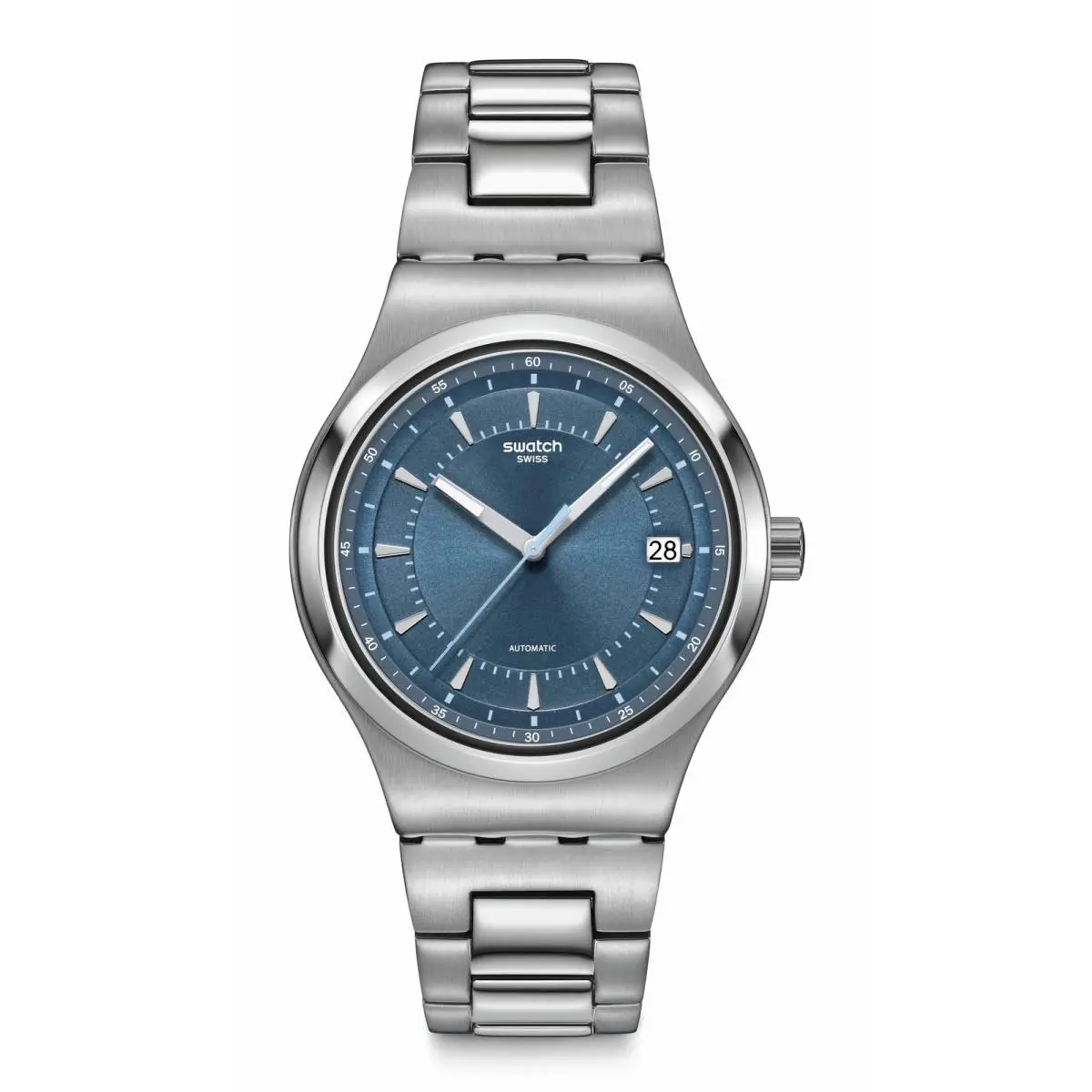 Irony Sistem51 Unisex Watch Casual Polymer Blue Automatic by Swatch