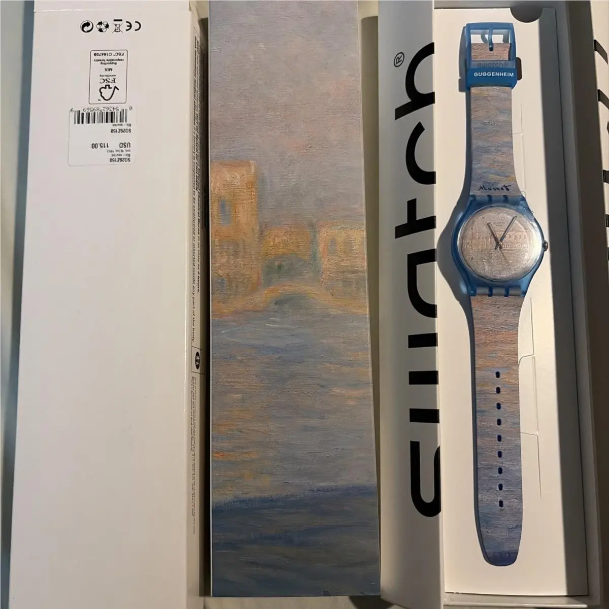Special x Guggenheim Monet`s Palazzo Ducale Watch 41mm Box by Swatch