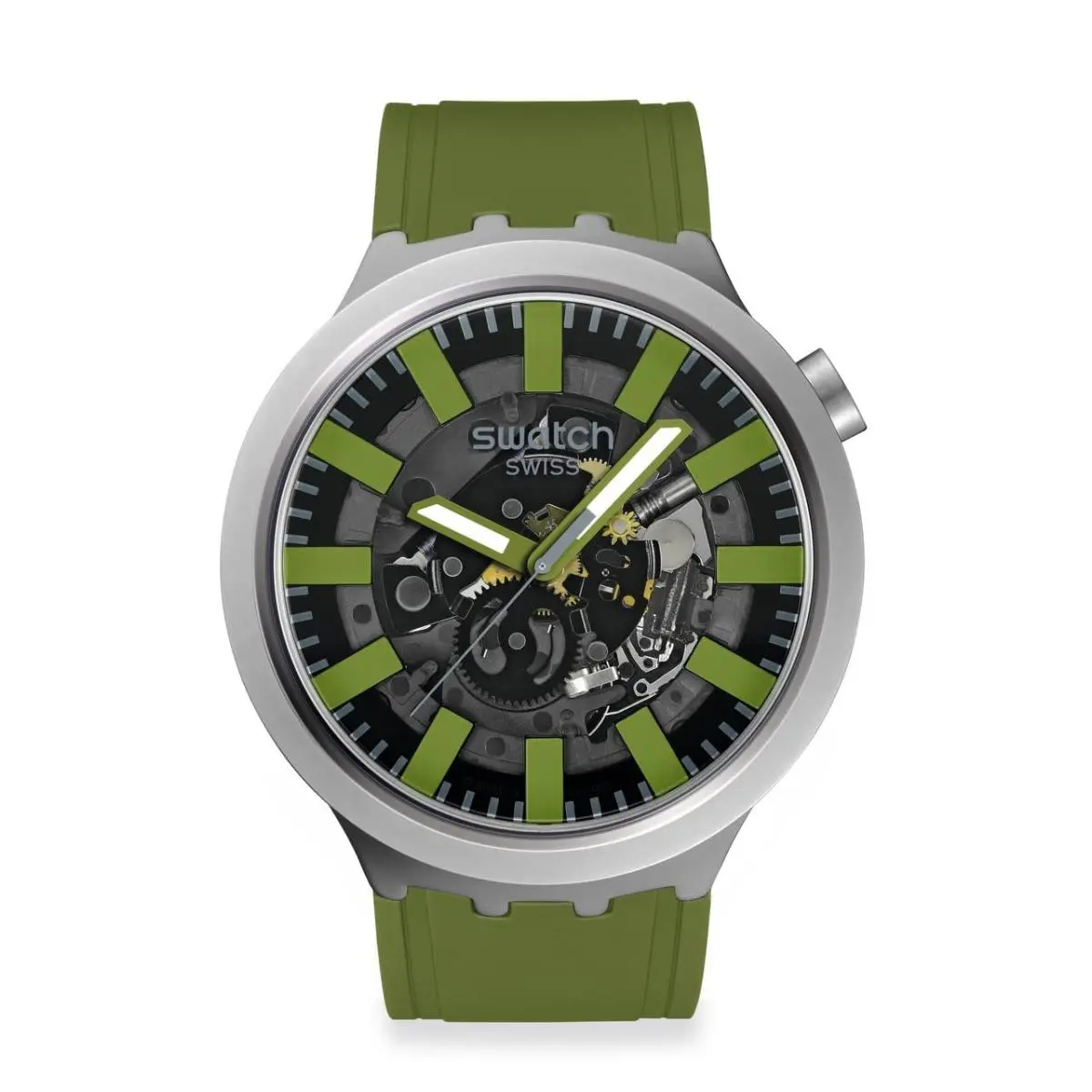 Big Bold Irony Unisex Watch Casual Polymer Green Automatic by Swatch