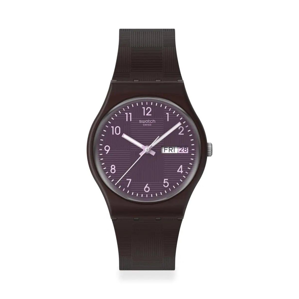 Unisex Casual Watch Brown Bio-sourced Quartz Weaving Wonders by Swatch