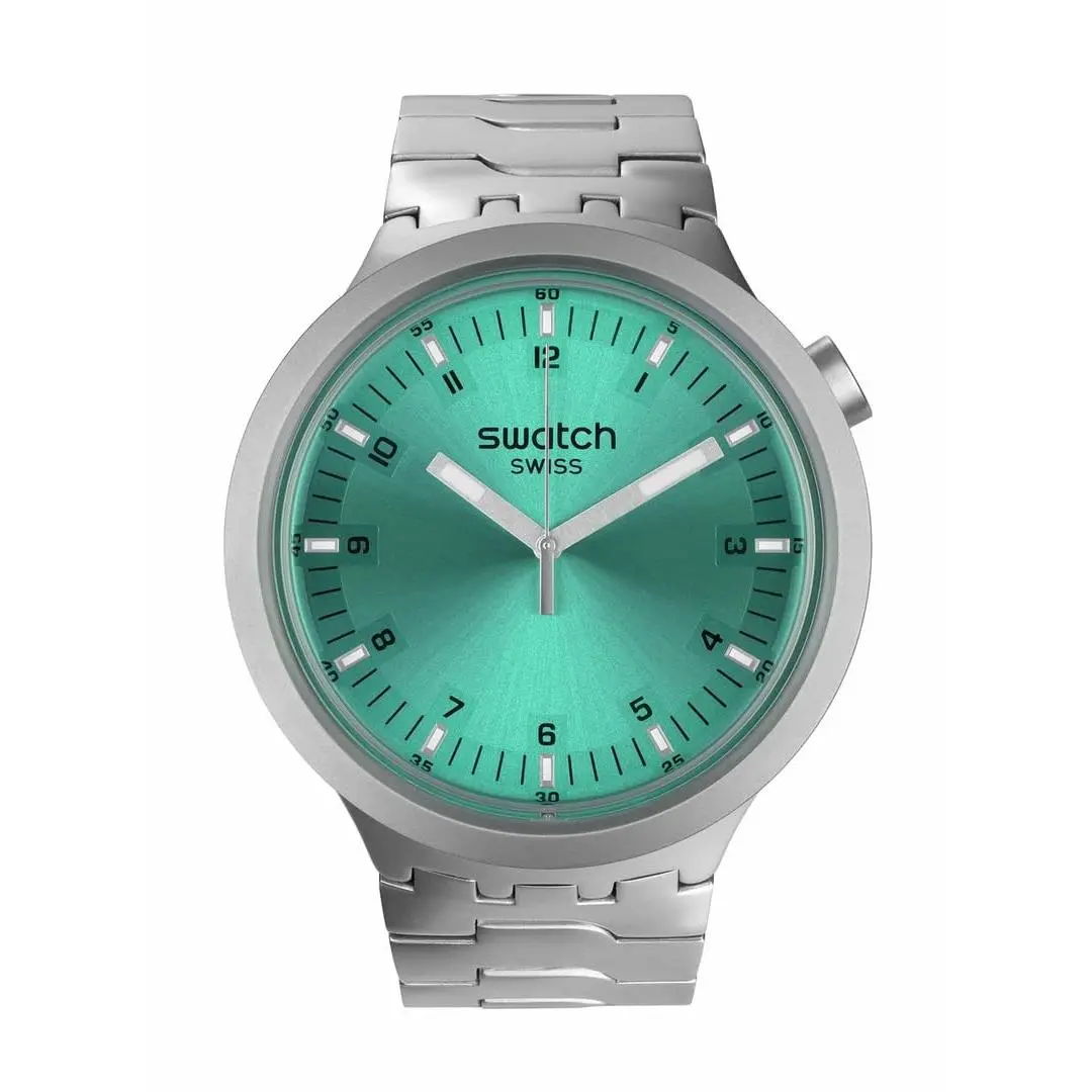 Big Bold Irony Unisex Watch Casual Polymer Blue Automatic Turquoise by Swatch