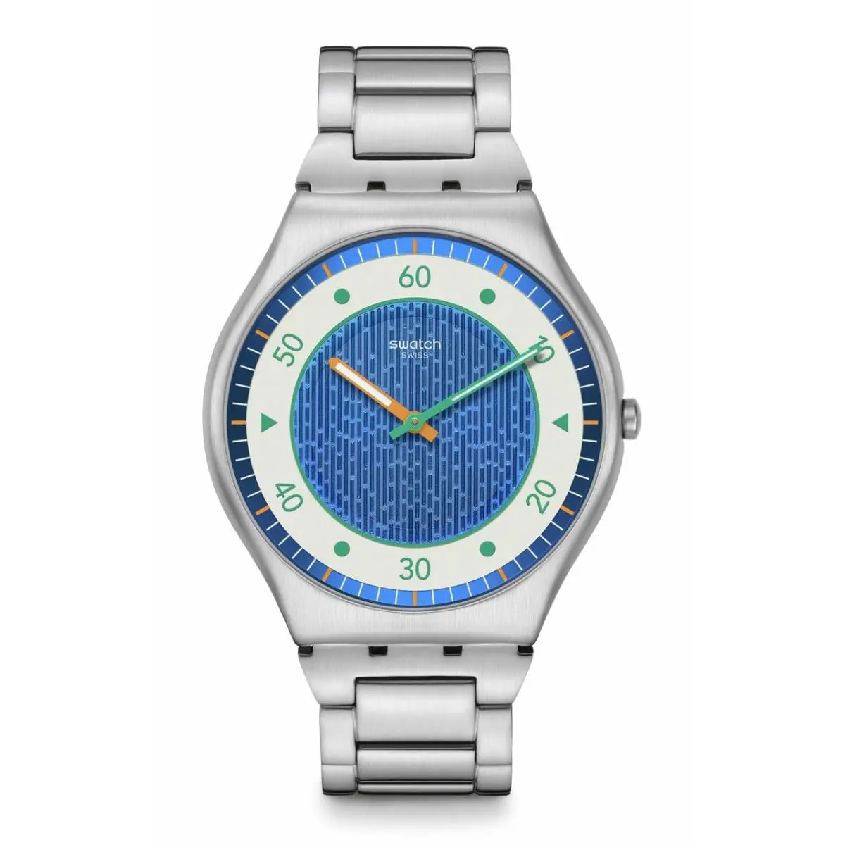 Skin Irony 42 Unisex Watch Casual Polymer Grey Quartz Waterproof by Swatch