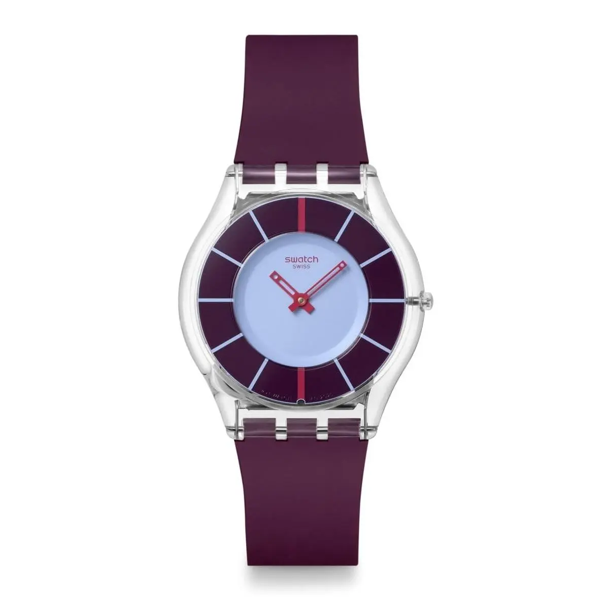 Round Unisex Casual Watch Bio-sourced Transparent Quartz by Swatch
