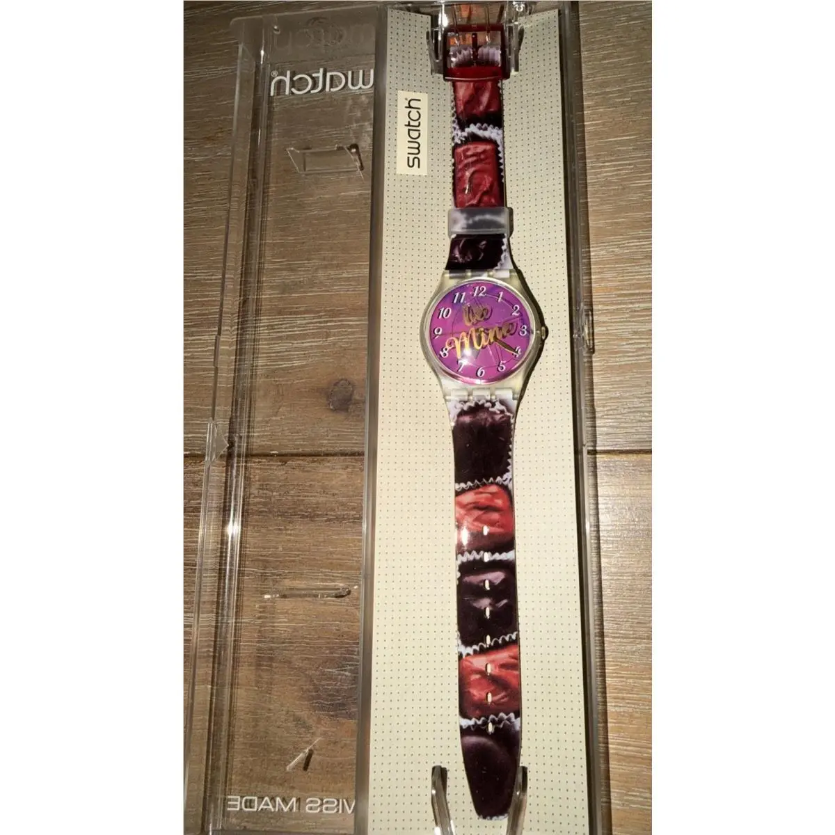 Vintage  Watch Swiss 1997 Pink Romatic Love Valentine`s Day by Swatch