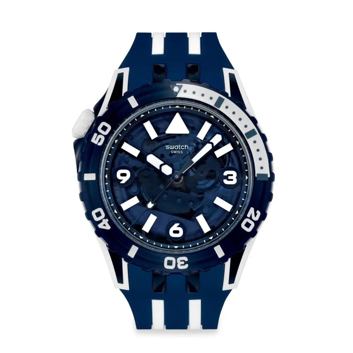 Scuba Unisex Casual Watch Bio-sourced Blue Quartz Water Aqua Blue by Swatch