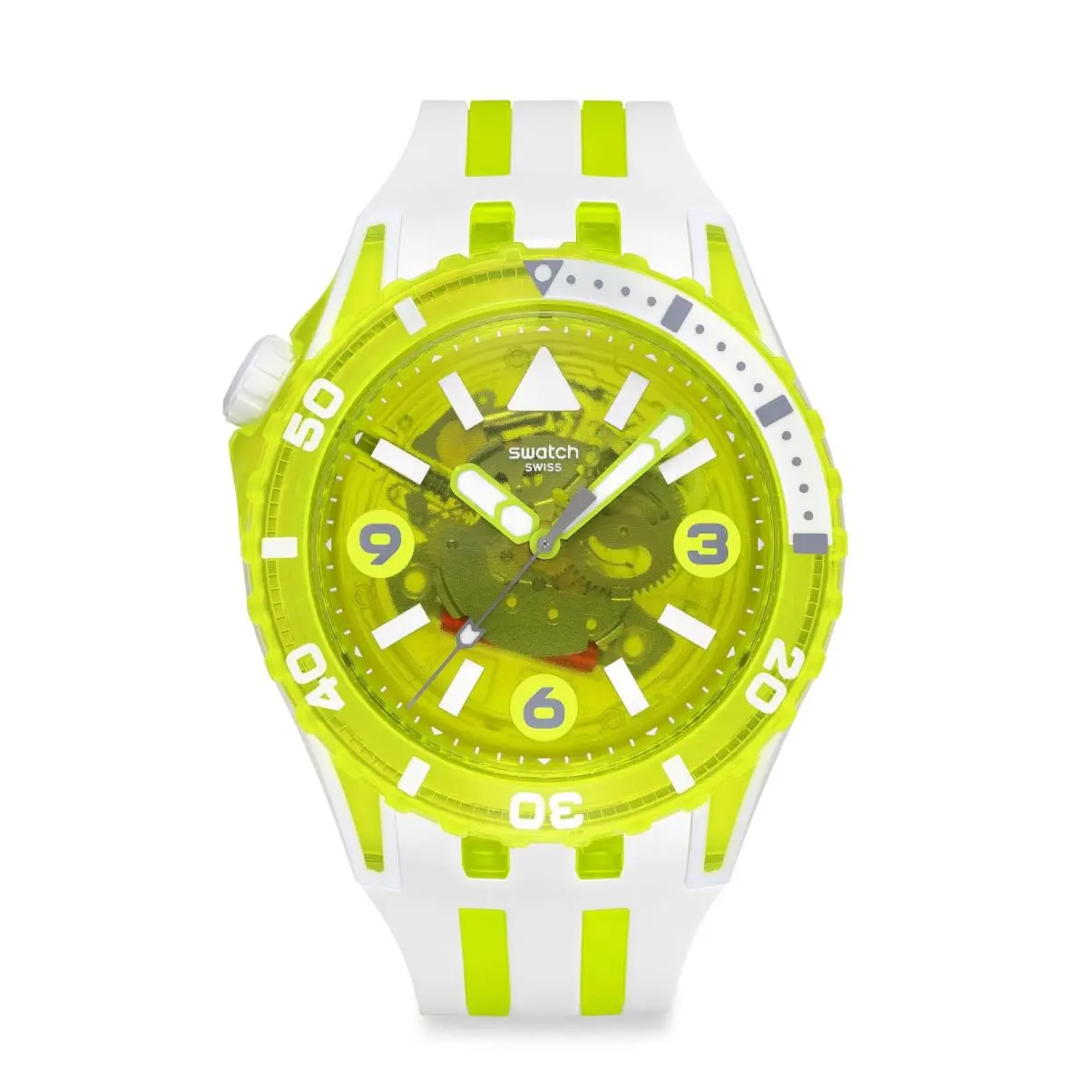 Unisex Casual Watch Yellow Bio-sourced Quartz Egg Yolk by Swatch
