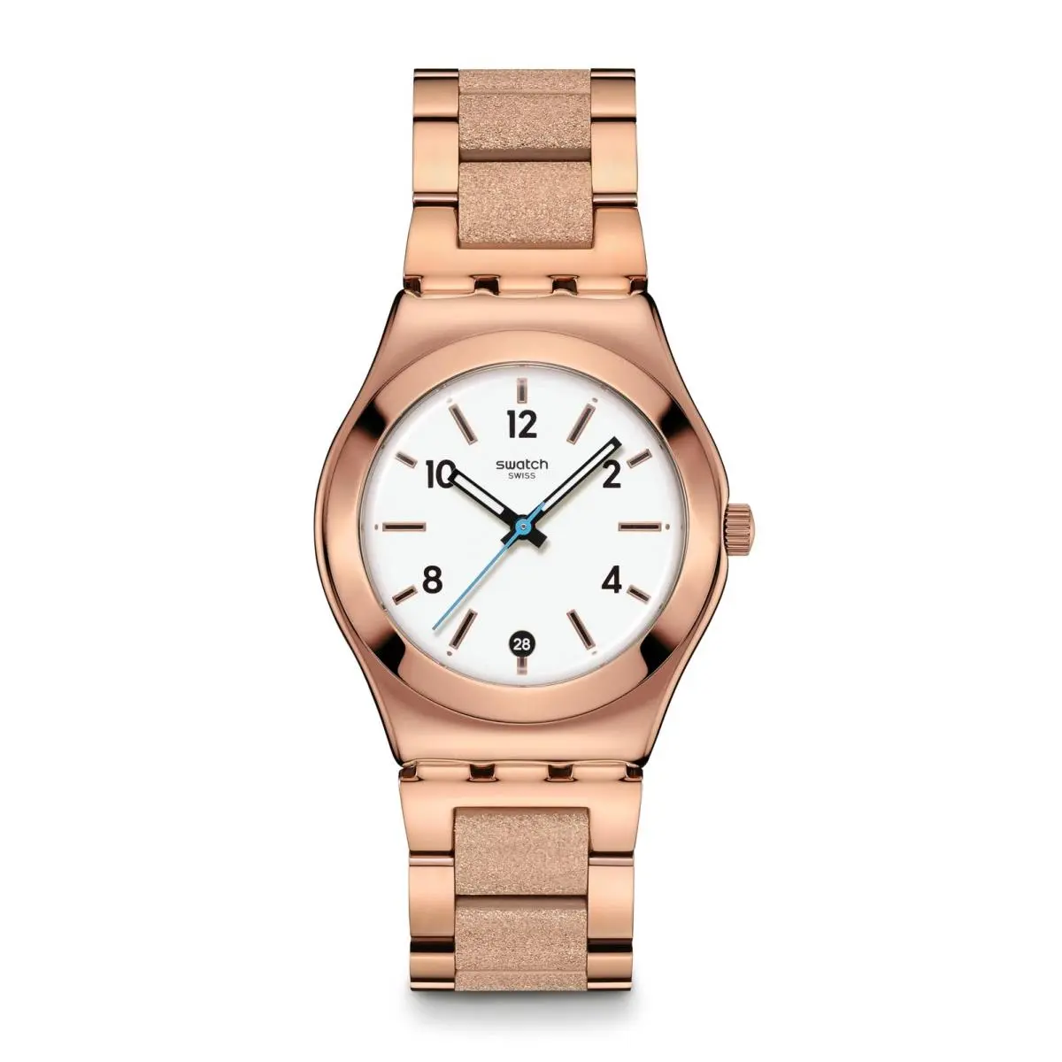 Irony Medium Womens Dress Watch Stainless Steel Pink Quartz Water by Swatch