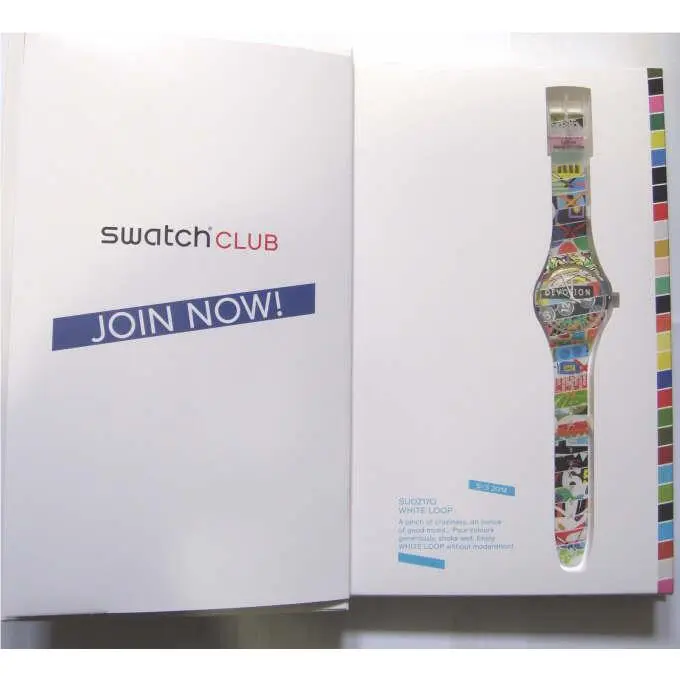 White Loop  Colorful Gents 2014 Club Special Pattern Book Pack-nip by Swatch