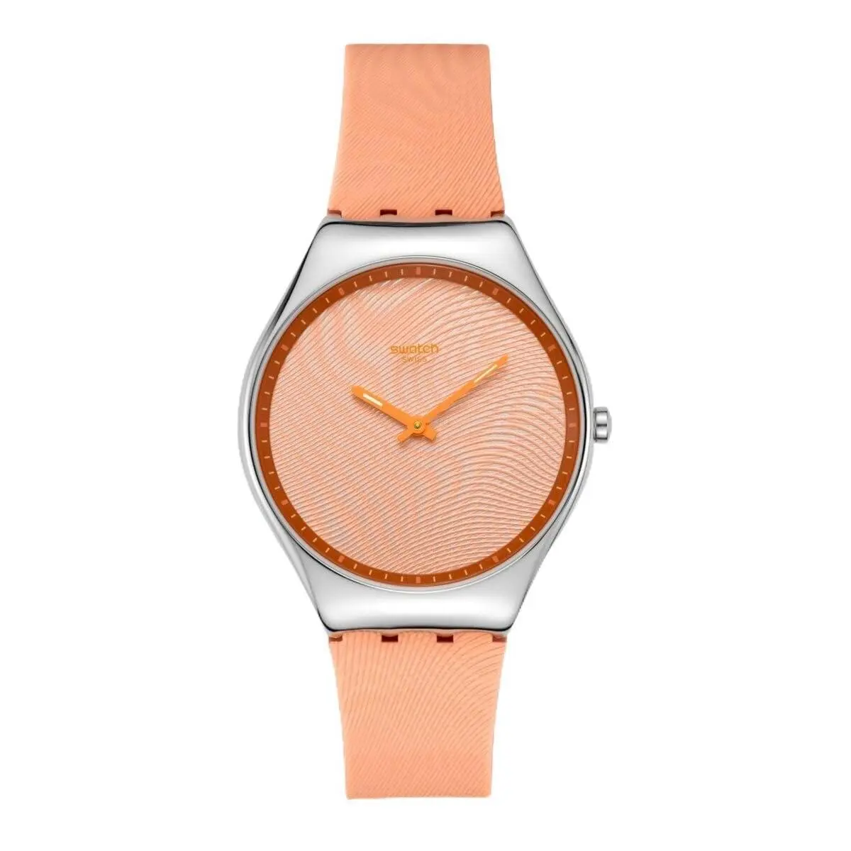 Irony Chrono Unisex Casual Watch Stainless Steel Orange Quartz by Swatch