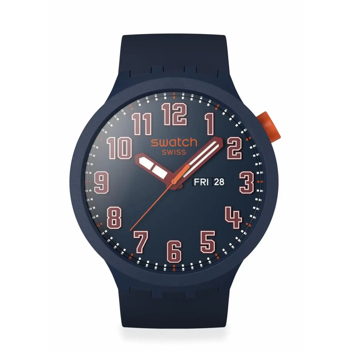 Big Bold Unisex Watch Casual Polymer Blue Automatic Waterproof by Swatch
