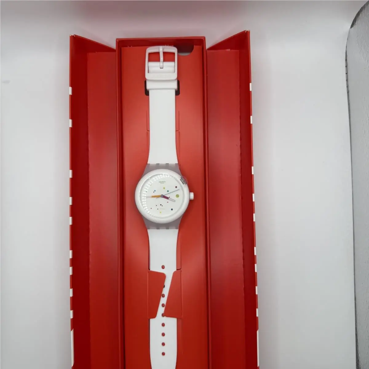 Sistem White SUTW400 Automatic Sistem51 42mm Swiss Watch by Swatch