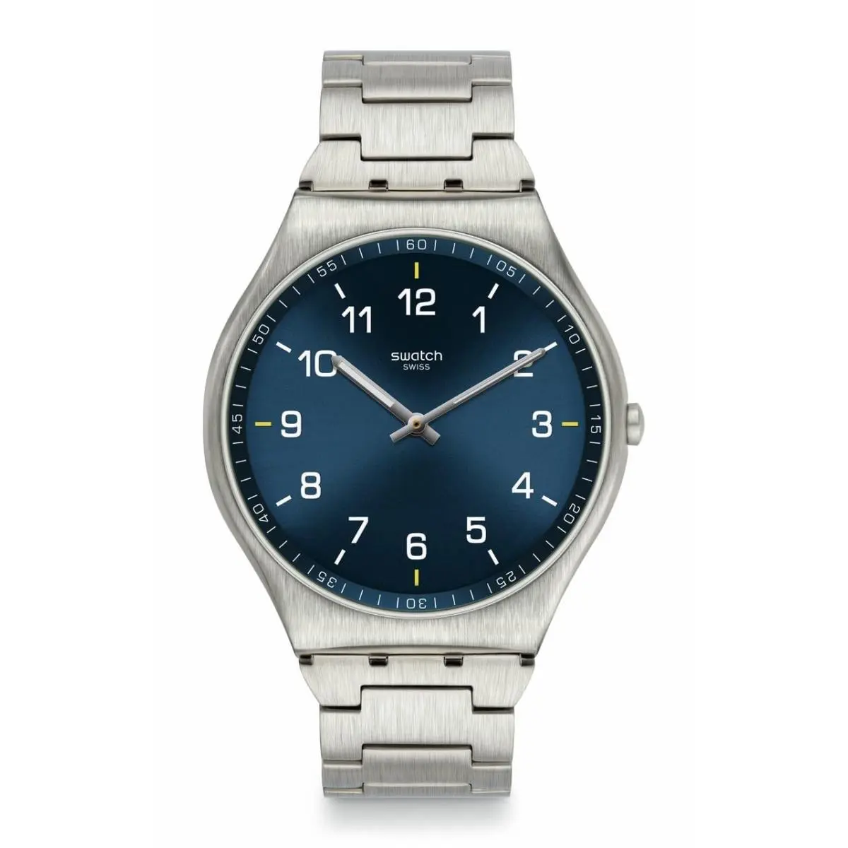 Skin Irony 42 Unisex Watch Casual Plastic Grey Quartz Waterproof Grey by Swatch