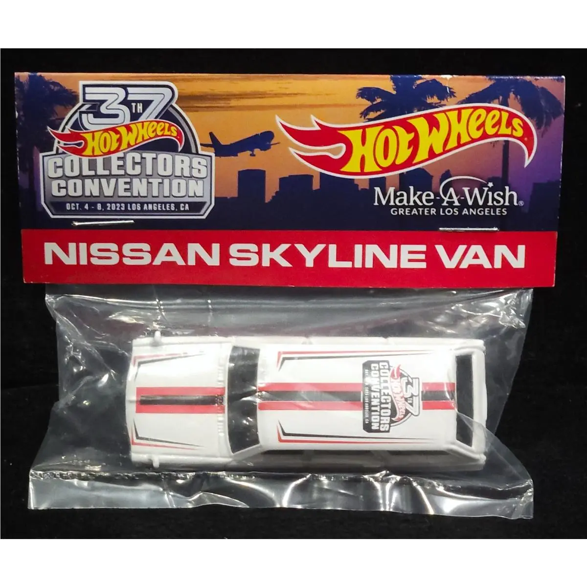 Hot Wheels Nissan Skyline Van 2023 37th Collectors Convention Charity Car White