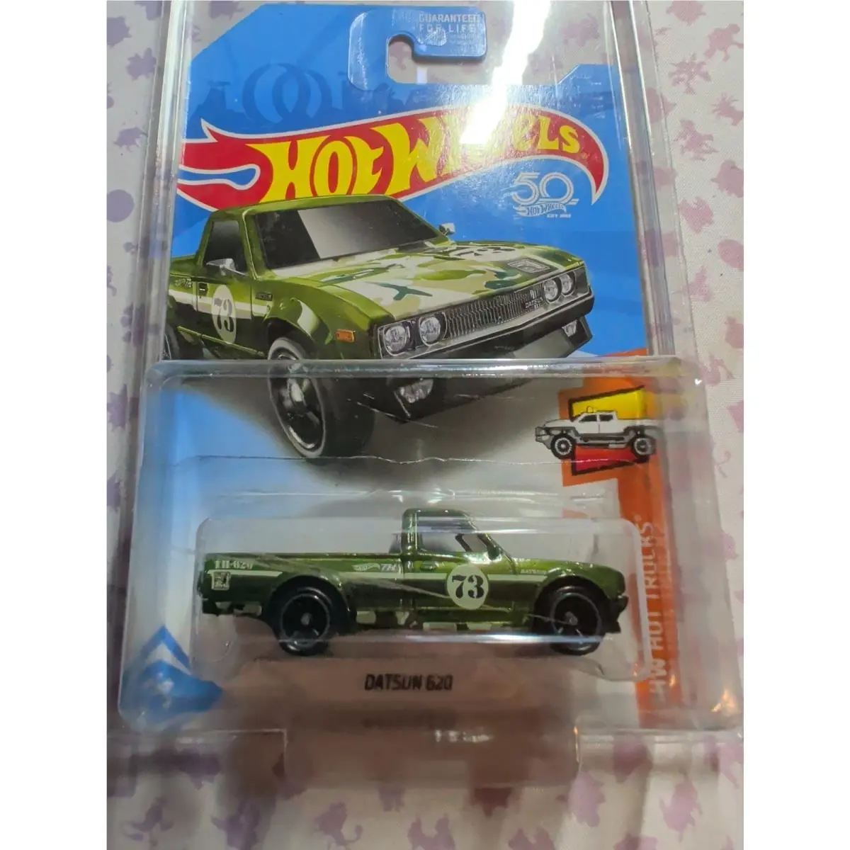 2018 Hot Wheels HW Hot Trucks Datsun 620 Super Treasure Hunt Green Camo