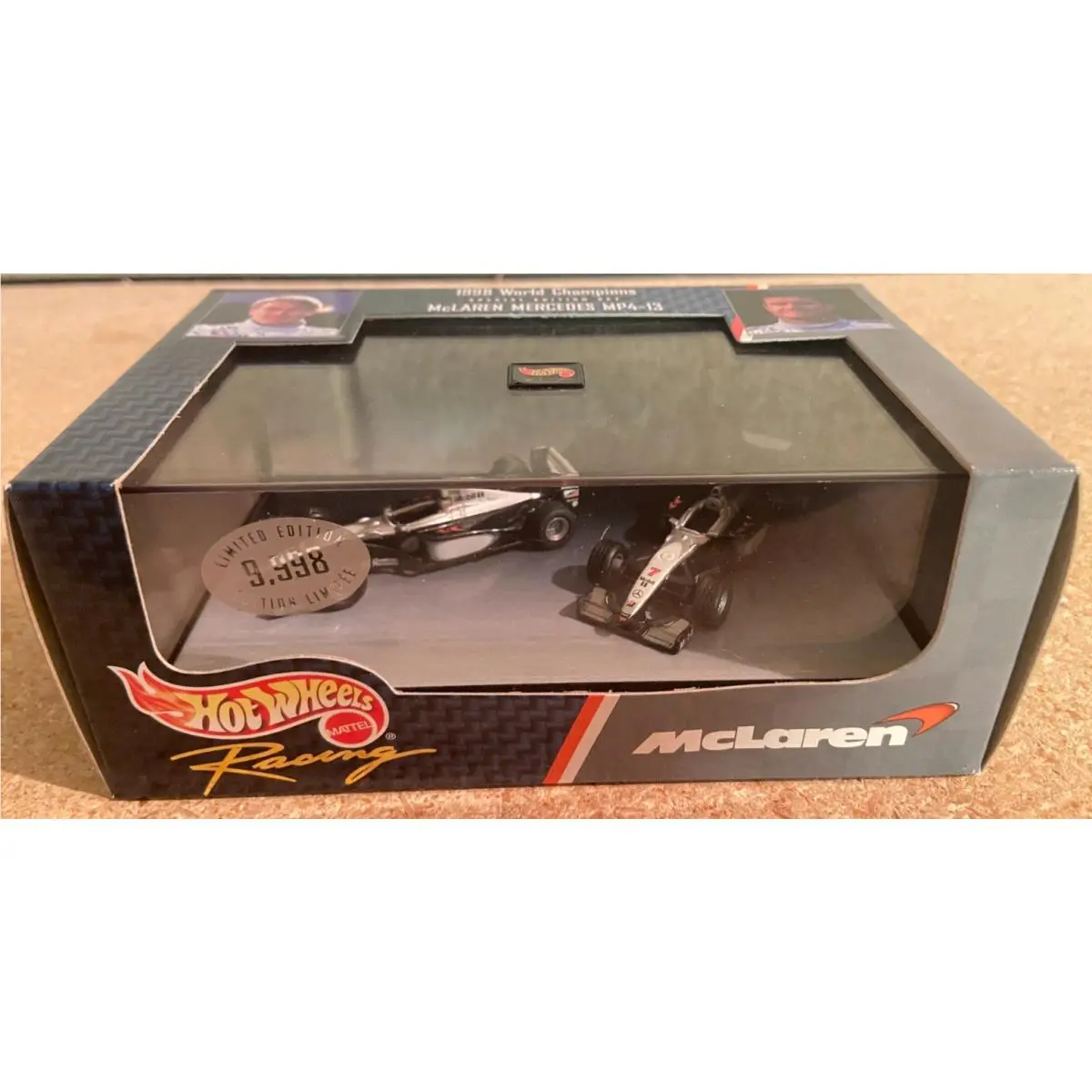 Hot Wheels Mclaren Mercedes MP4-13 2 Pack 1998 1/64 Limited Edition