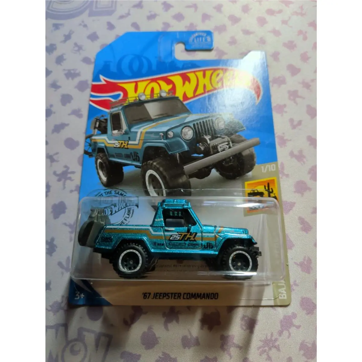 Hot Wheels Super Treasure Hunt 67 Jeepster Commando 1/64 Scale Car Case Nip