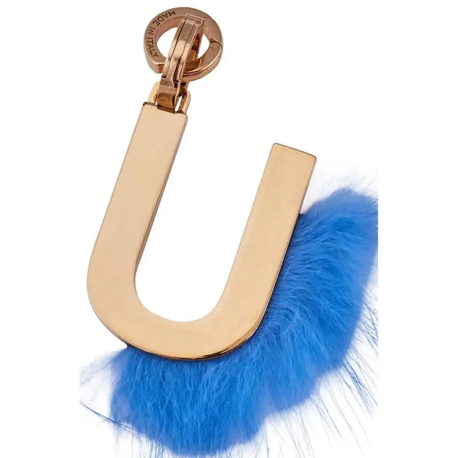 Ladies Gold Bag Charms Letter U 7ARLEU-VHL-F07N1 by Fendi