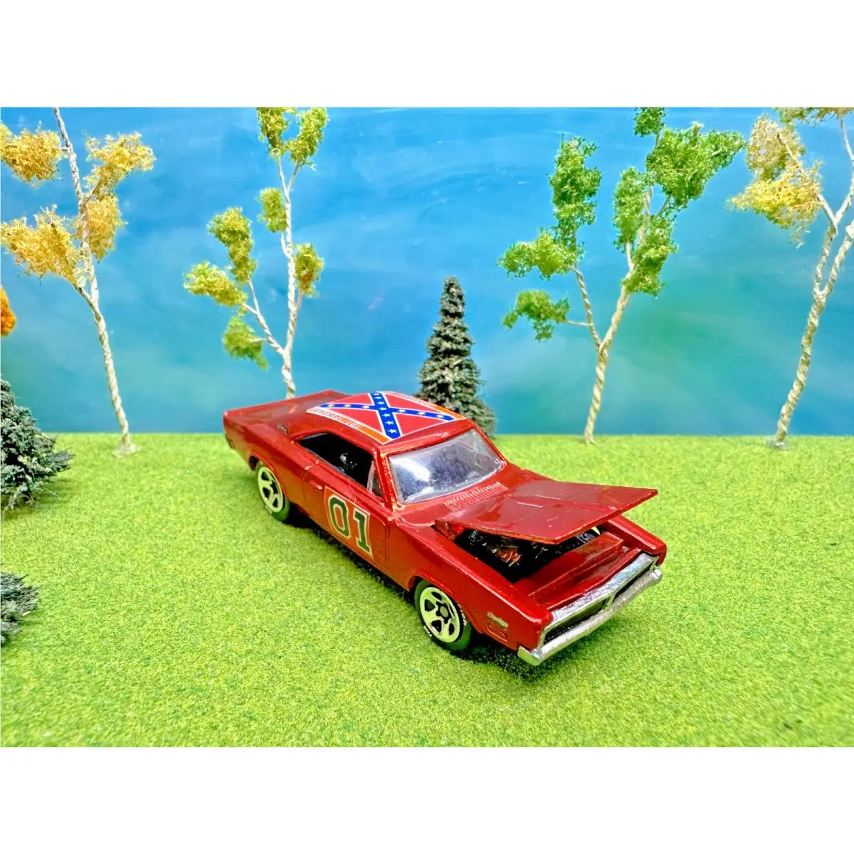 Dukes Of Hazzard The General Lee 01 Hot Wheels 1969 Dodge Charger Spectraflame