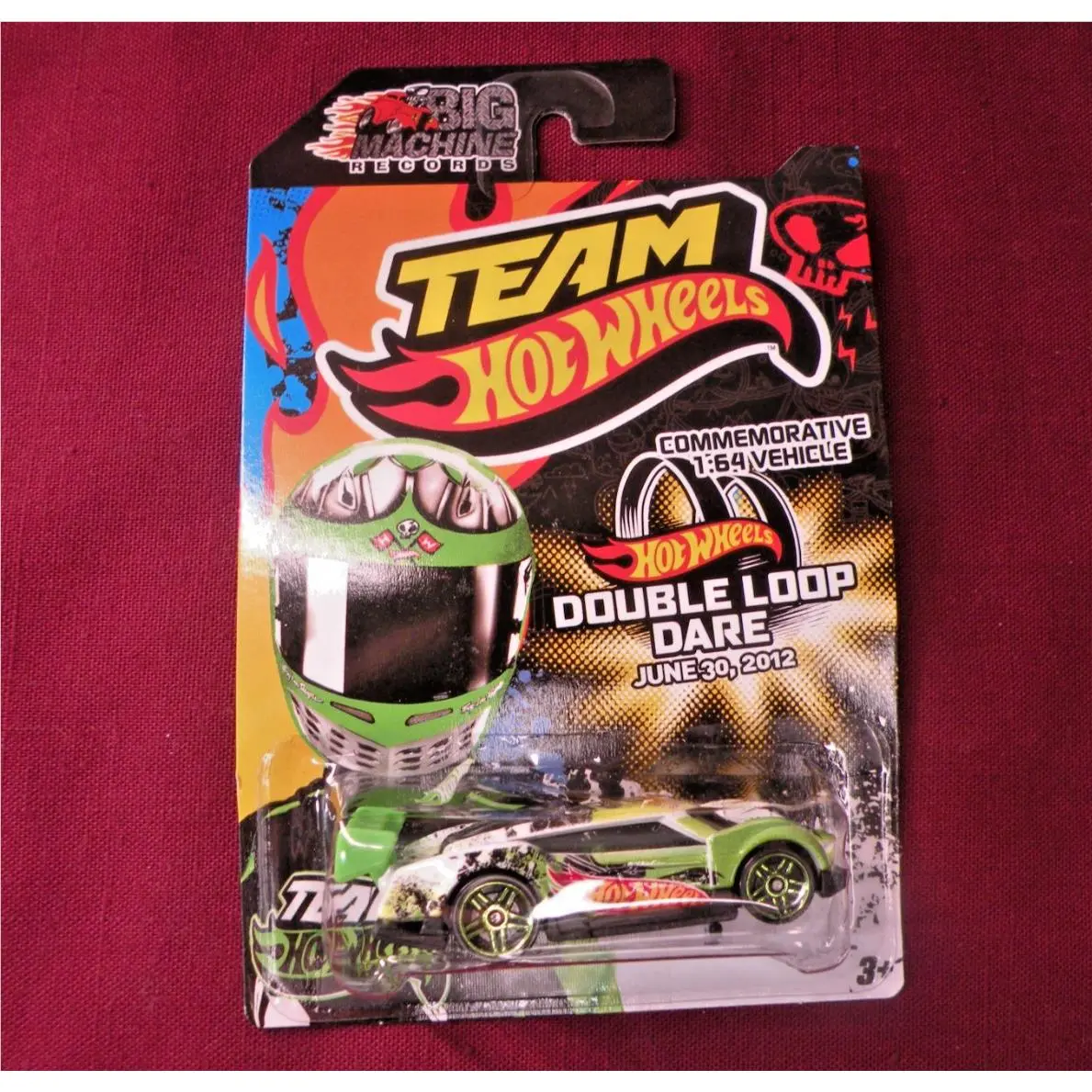 Team Hot Wheels Rare Big Machine Records 2012 Double Loop Dare Commemorative Car
