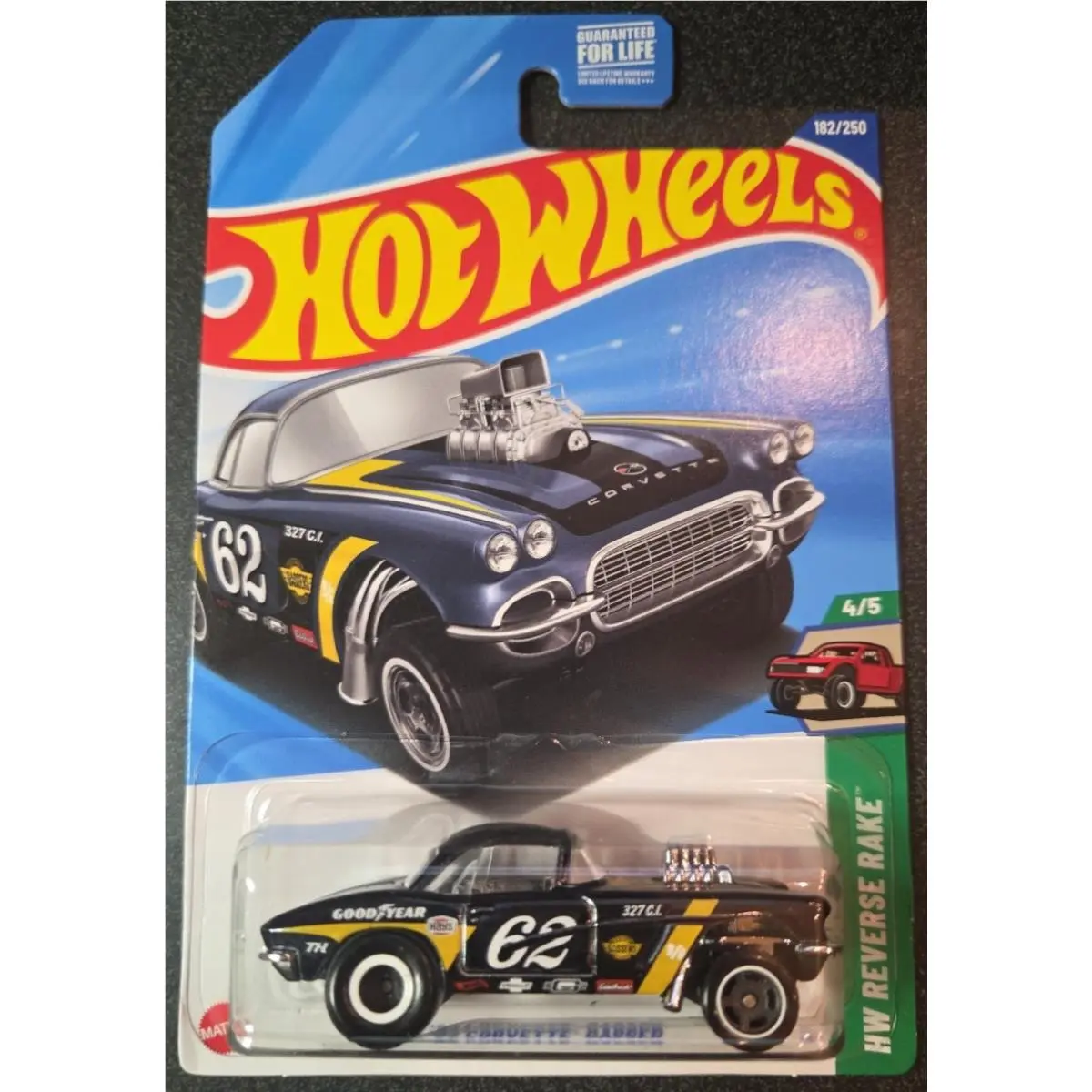 Hot Wheels 2025 - Super Treasure Hunt `62 Corvette Gasser W/ Protector 4/5