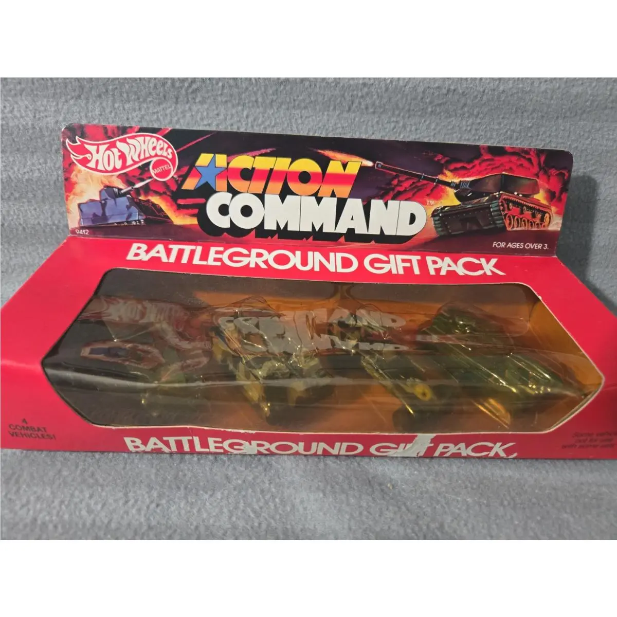 1984 Hot Wheels Action Command 4 Car Battleground Gift Pack