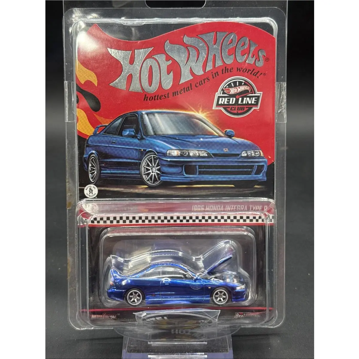 2025 Hot Wheels Blue 1995 Honda Integra Type R Redline Club Button no Patch