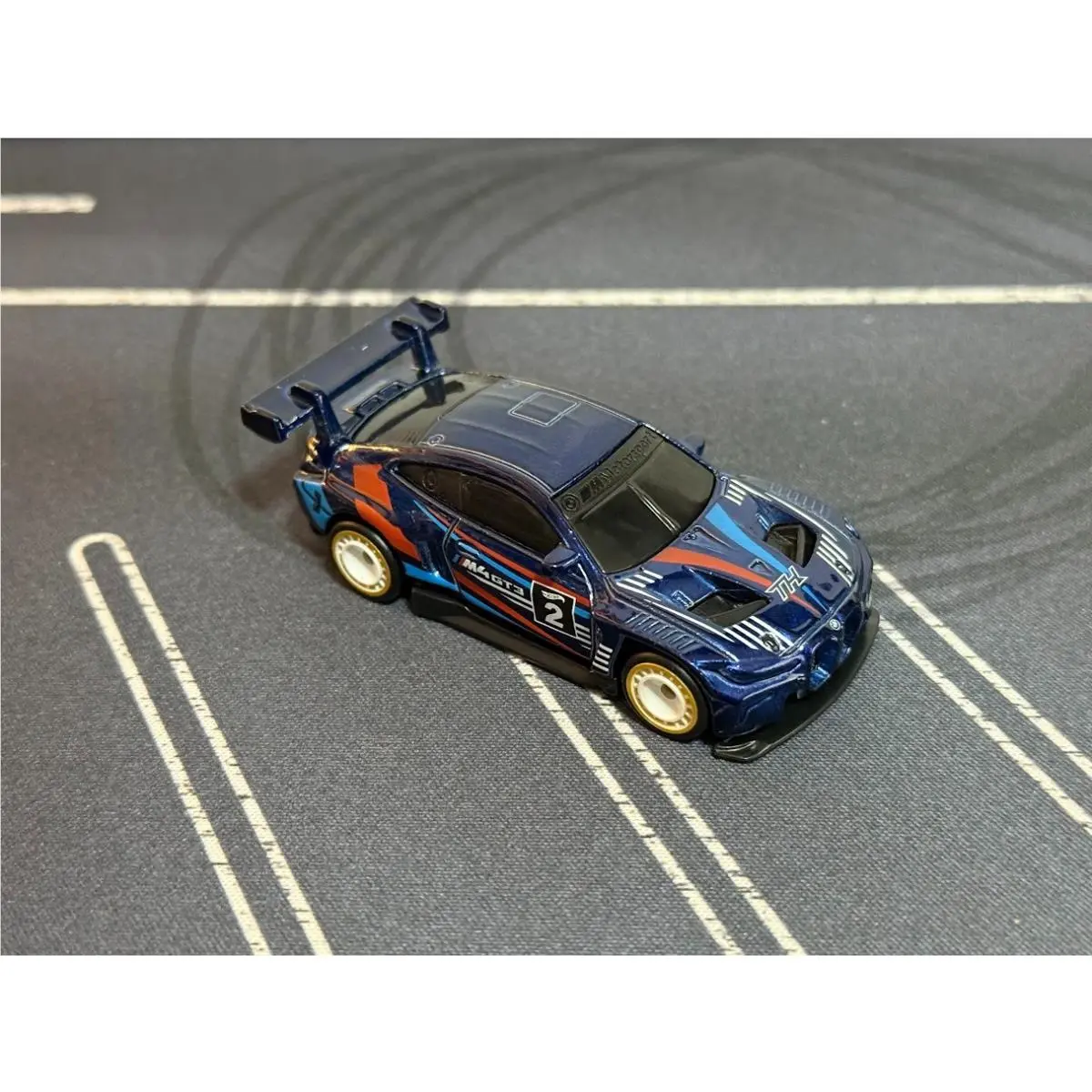 Hot Wheels Super Treasure Hunt Bmw M4 GT3 Factory Prototype Unspun Unriveted