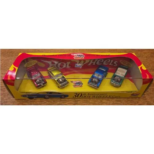 1998 Hot Wheels 30th Anniversary Redlines 4 Car Set Limited Edition
