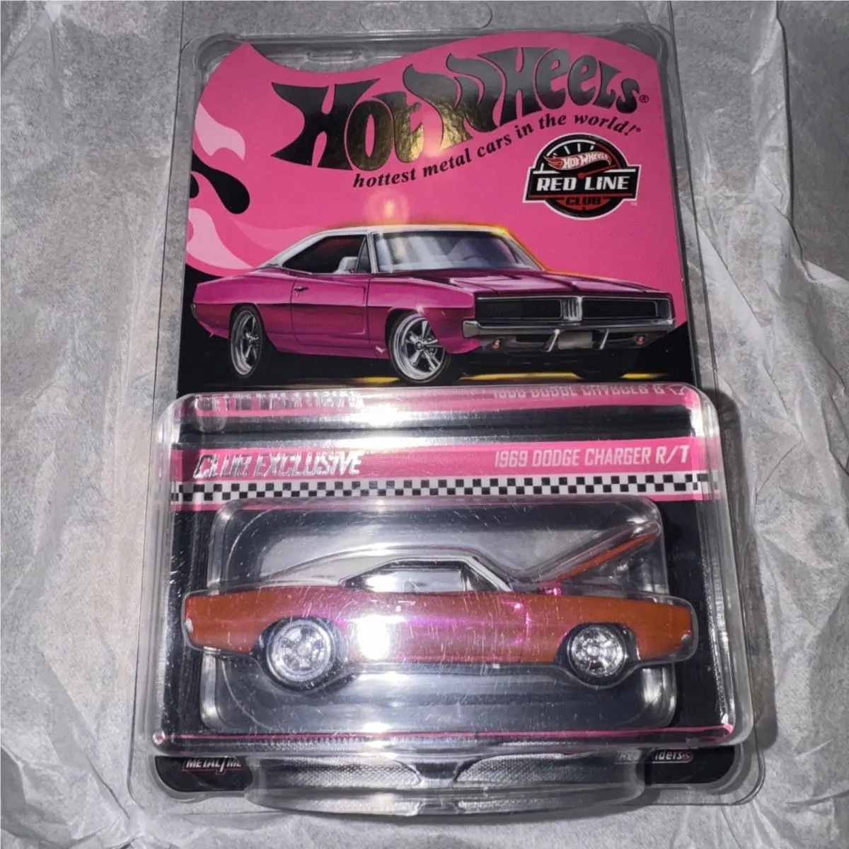 Hot Wheels Rlc Club Exclusive 1969 Dodge Charger R/t Pink BJ3