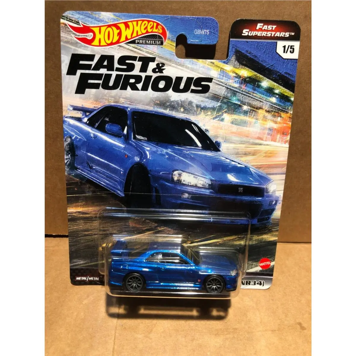 1/64 Hot Wheels Real Riders Fast Furious Fast Superstars 1/5 Nissan Skyline