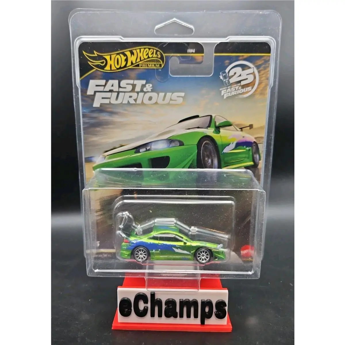 2026 Hotwheels Premium Fast Furious Chase 1995 Mitsubishi Eclipse W/ Protector