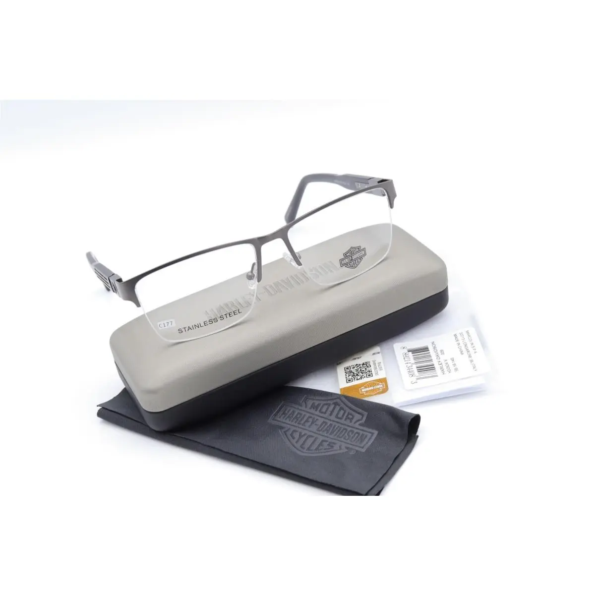 Harley-davidson HD0924 009 Gunmetal/havana 56-16-145 Frames W/case Flex C177 by Harley Davidson