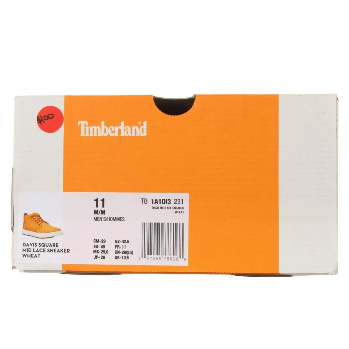 Timberland shoes - Timberland Davis Square Mid - Davis Square Mid - A1013 - Wheat (UPC: 197065786168) 8
