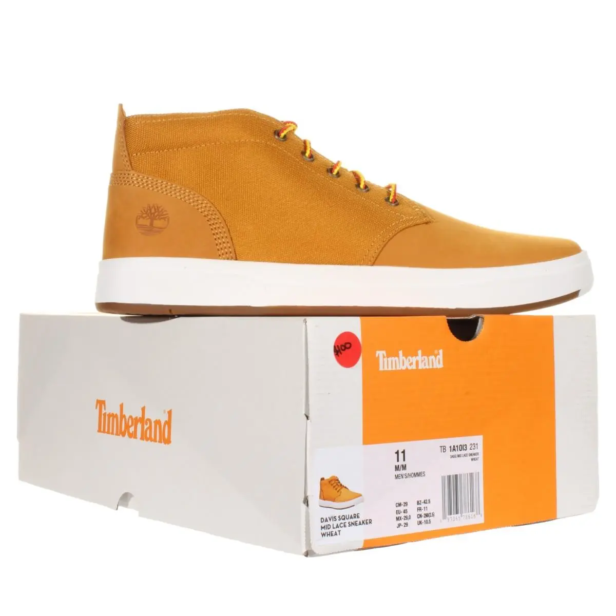 Timberland shoes - Timberland Davis Square Mid - Davis Square Mid - A1013 - Wheat (UPC: 197065786168) 1