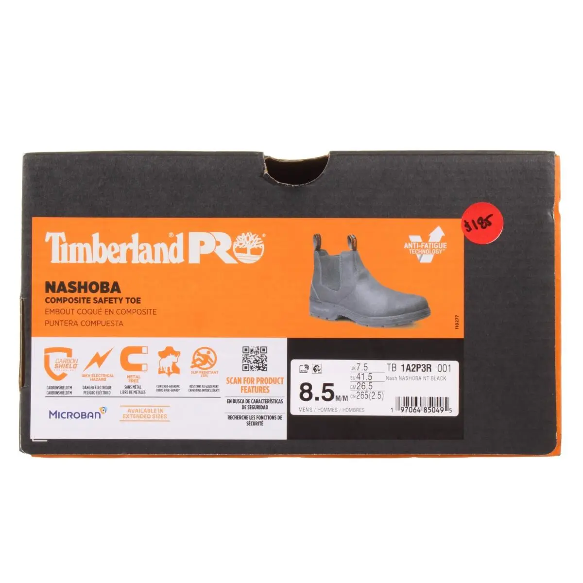 Timberland shoes - Timberland Pro® Nashoba Composite Safety Toe - A2P3R - Black (UPC: 197064850495) 7
