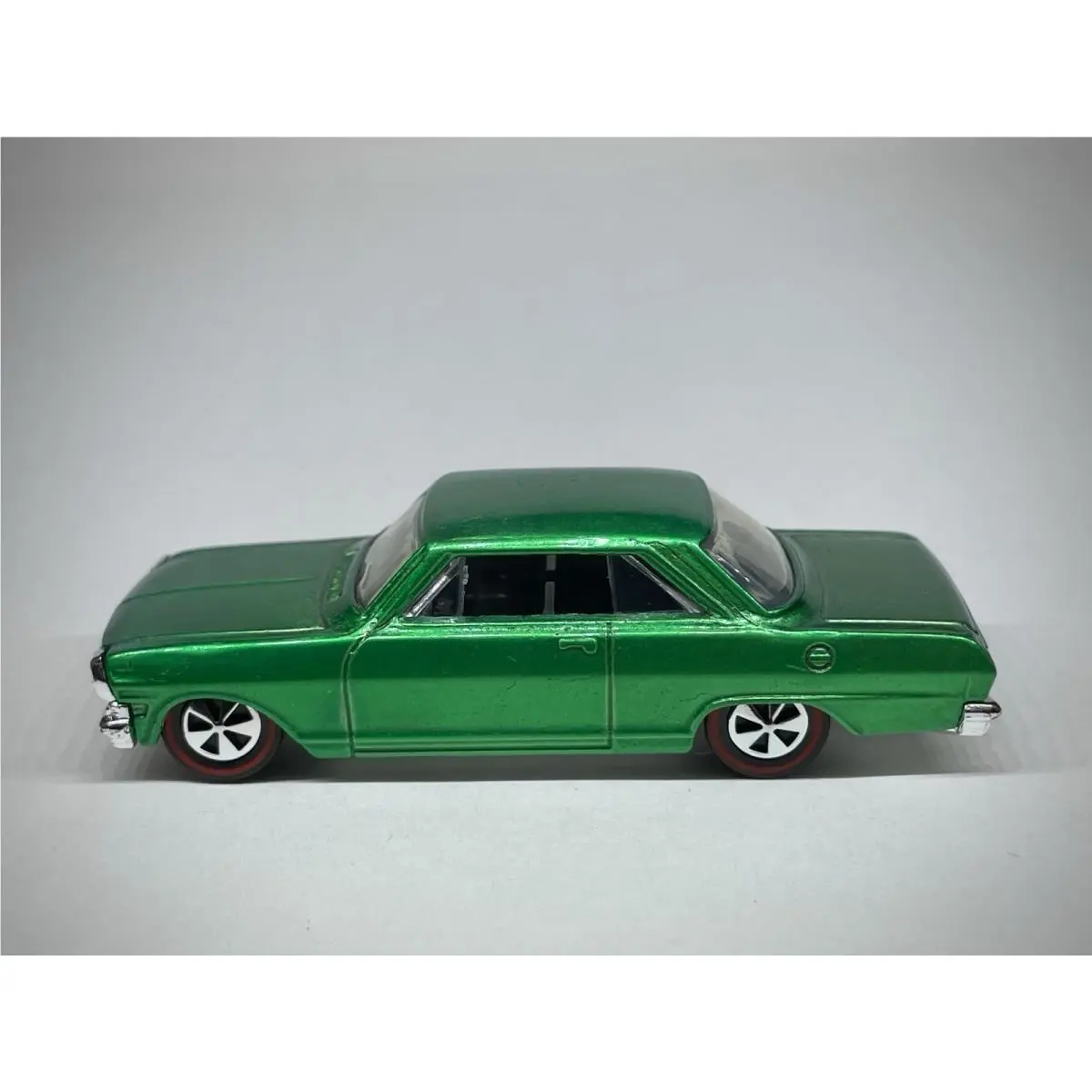 Custom Made Redline Hot Wheels `63 Chevy II Candy Green Paint