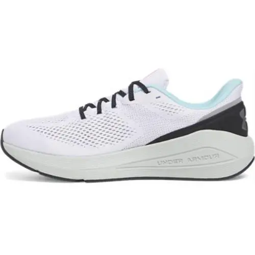 Under Armour shoes - WHITE-HYDRO GREEN-METALLIC SILVER 5