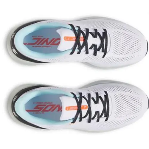 Under Armour shoes - WHITE-HYDRO GREEN-METALLIC SILVER 6