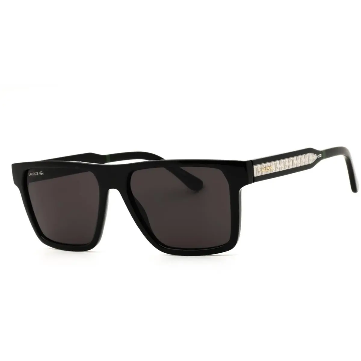L6059SN 001 Black Men`s Rectangular Injected Propionate Full Rim by Lacoste
