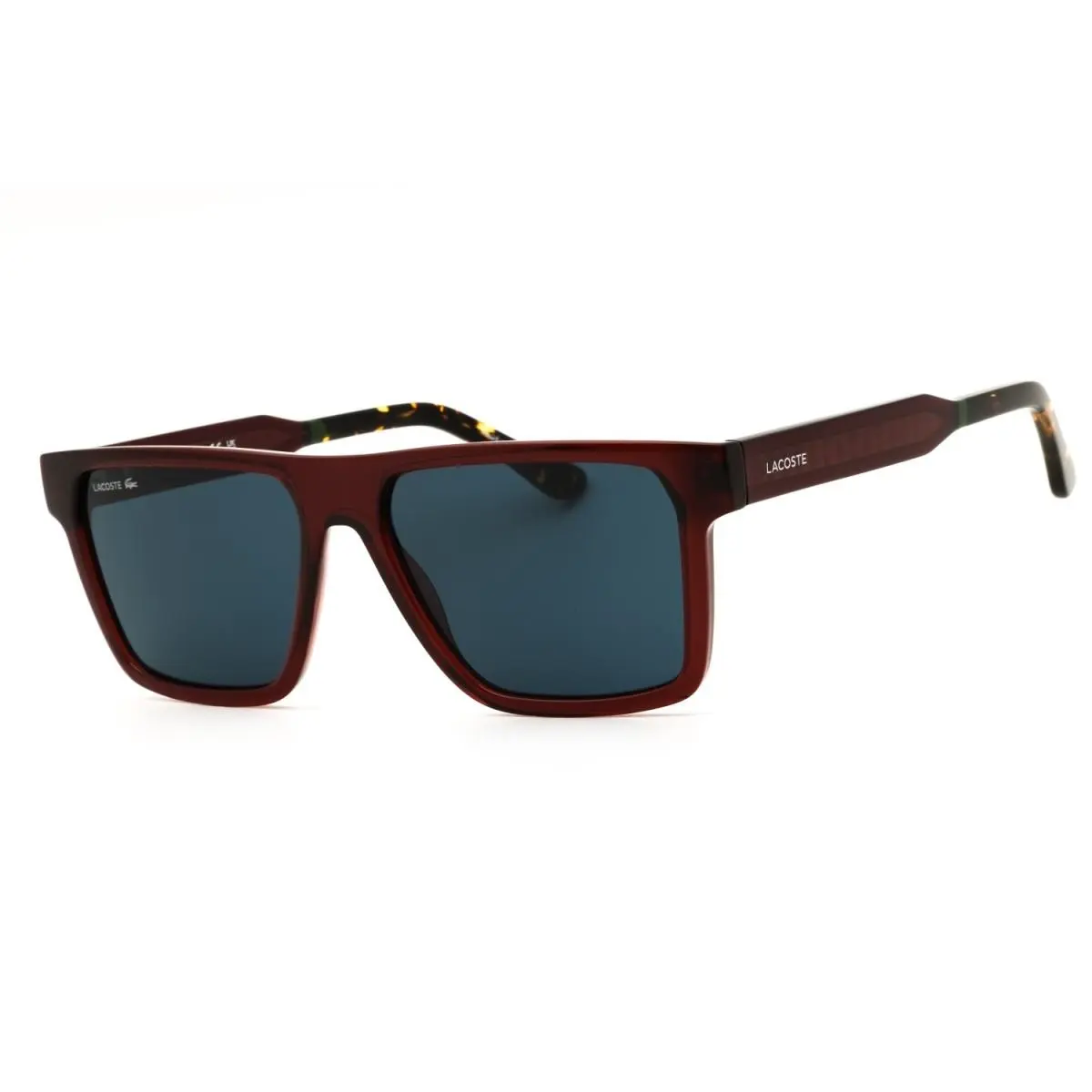 L6059SN 601 Transparent Burgundy/blue 56-16-150 Sunglasses by Lacoste