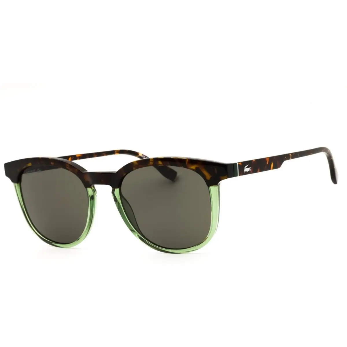 L6073S 223 Havana/transparent Light Green Injected Propionate Men`s by Lacoste