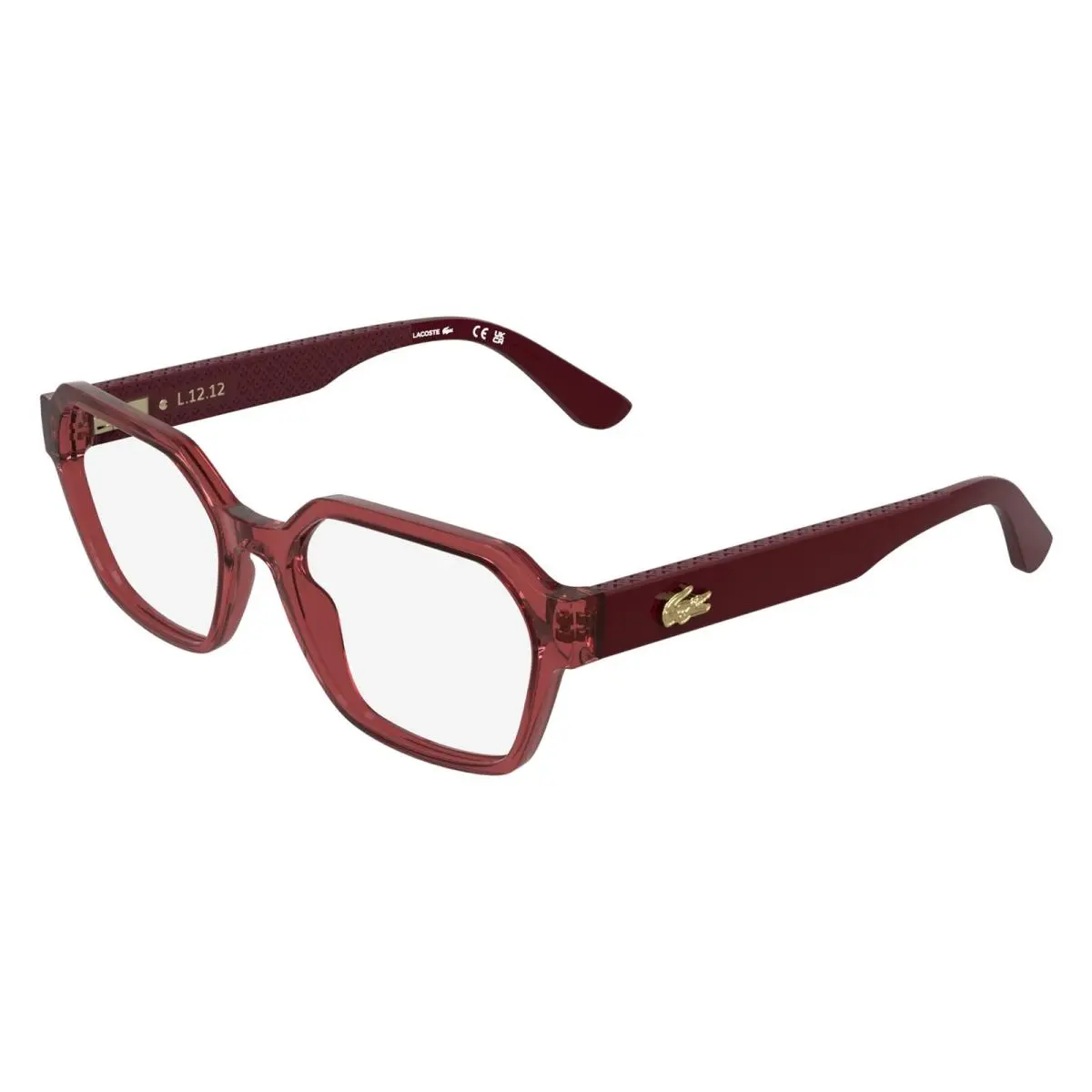 L4025 601 Burgundy Eyeglasses Frames 53mm Unisex by Lacoste