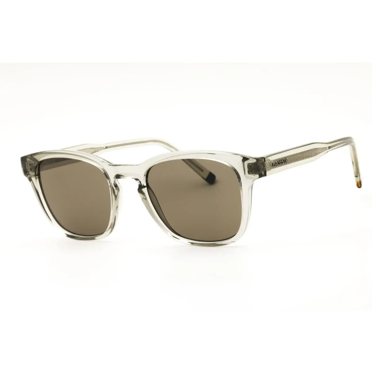 L6026S 038 Light Grey Men`s Injected Propionate Full Rim Rectangular by Lacoste